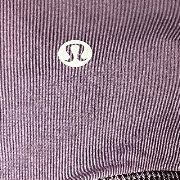 Lululemon Sun Setter Crop Mesh Leggings Women's Size 6 Boysenberry Purple Yoga - Picture 5 of 6